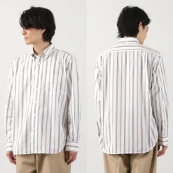 ROCOCO Shirts^/ Random Stripe Button Down Shirt Classic Fit