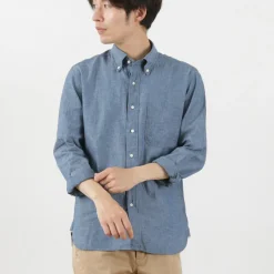 ROCOCO Shirts^/ Selvage Chambray Button Down Shirt