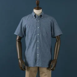 ROCOCO Shirts^/ Selvage Chambray S/S Button Down Shirt