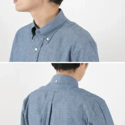 ROCOCO Shirts^/ Selvage Chambray S/S Button Down Shirt