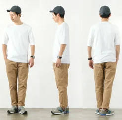 ROCOCO T-Shirts^/ Smooth Cotton Ribbed Crew T-Shirt