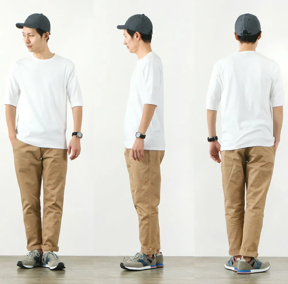 ROCOCO T-Shirts^/ Smooth Cotton Ribbed Crew T-Shirt