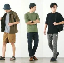 ROCOCO T-Shirts^/ Smooth Cotton Ribbed Crew T-Shirt