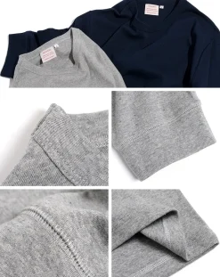 ROCOCO T-Shirts^/ Smooth Cotton Ribbed Crew T-Shirt