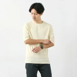 ROCOCO T-Shirts^/ Smooth Cotton Ribbed Crew T-Shirt