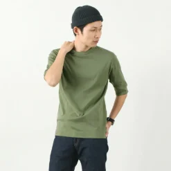 ROCOCO T-Shirts^/ Smooth Cotton Ribbed Crew T-Shirt