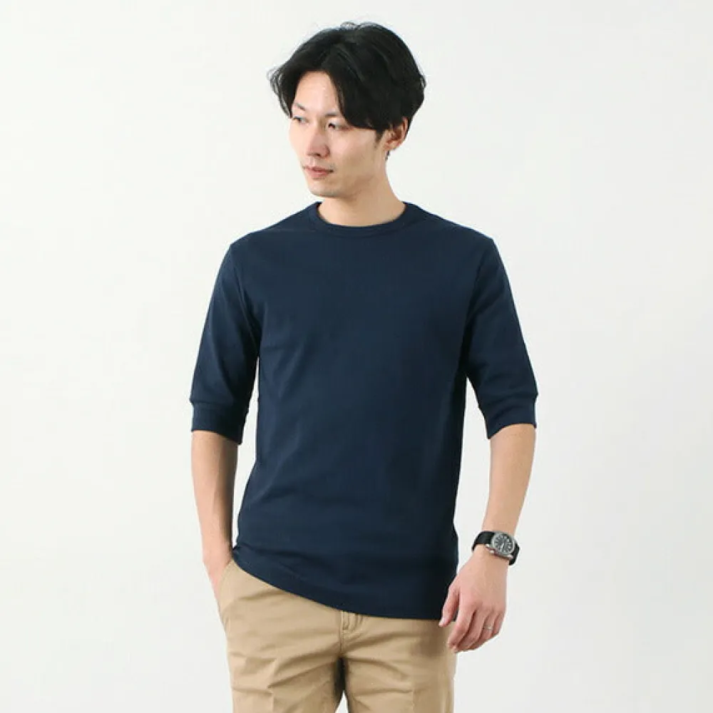 ROCOCO T-Shirts^/ Smooth Cotton Ribbed Crew T-Shirt
