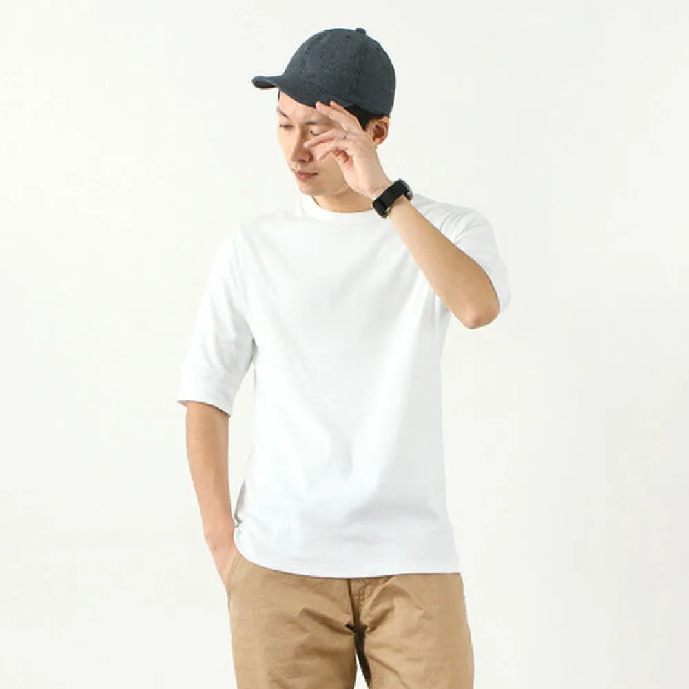 ROCOCO T-Shirts^/ Smooth Cotton Ribbed Crew T-Shirt