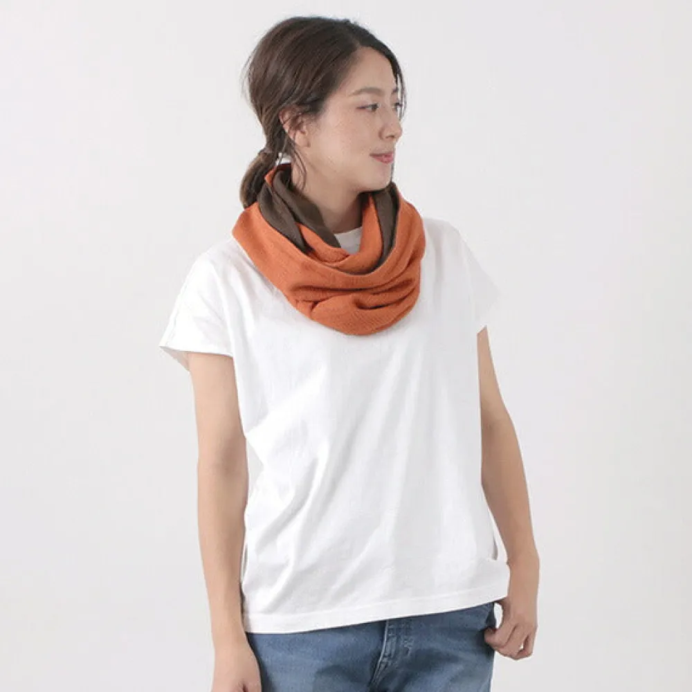 ROCOCO Scarfs^/ 2-Tone Snood Reversible Imabari Scarf