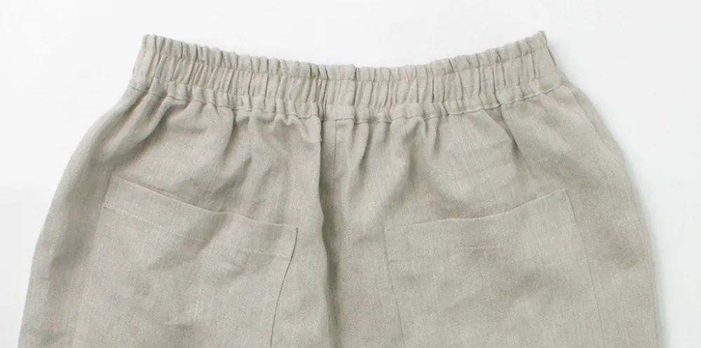 ROCOCO Trousers^/ Vintage Linen Wide Tucked Easy Pants