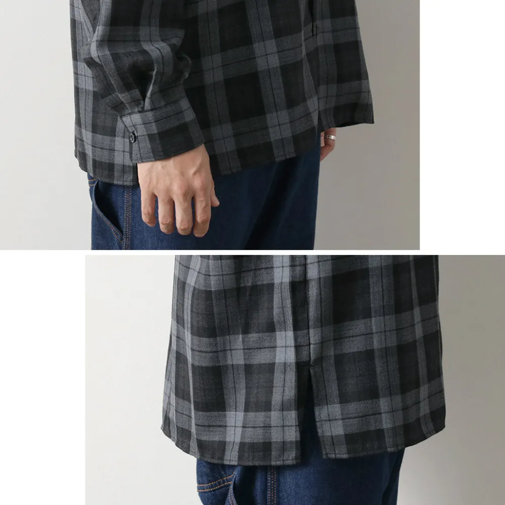 ROCOCO Shirts^/ Wool Open-Collared Shirt