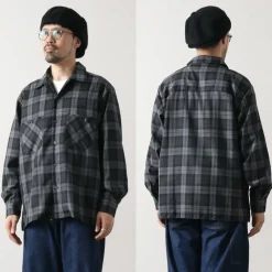 ROCOCO Shirts^/ Wool Open-Collared Shirt