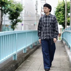 ROCOCO Shirts^/ Wool Open-Collared Shirt