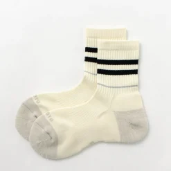 ROTOTO Socks^/ All Rounder 2 Stripe Merino Crew Socks