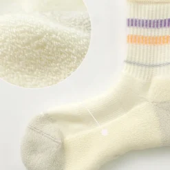 ROTOTO Socks^/ All Rounder 2 Stripe Merino Crew Socks