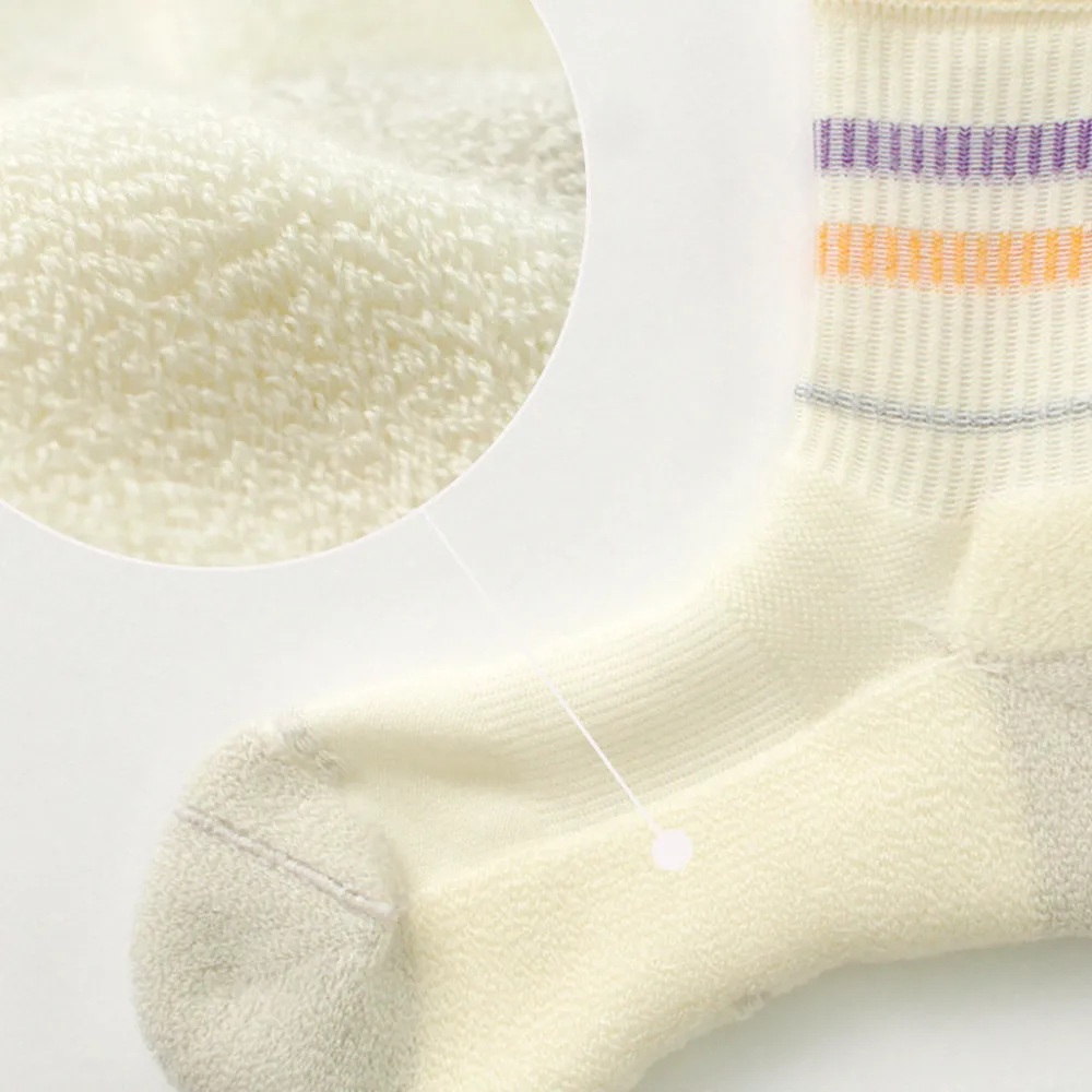 ROTOTO Socks^/ All Rounder 2 Stripe Merino Crew Socks