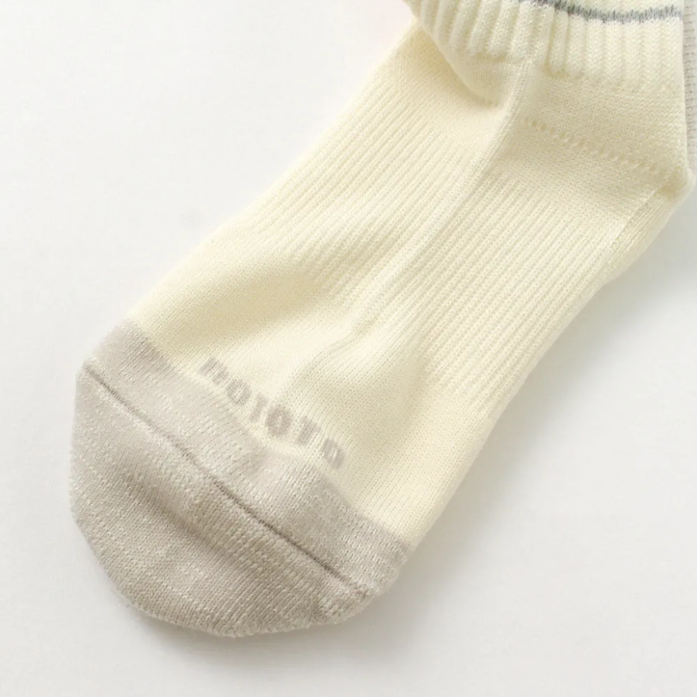ROTOTO Socks^/ All Rounder 2 Stripe Merino Crew Socks