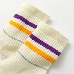 ROTOTO Socks^/ All Rounder 2 Stripe Merino Crew Socks