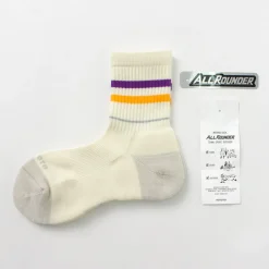 ROTOTO Socks^/ All Rounder 2 Stripe Merino Crew Socks