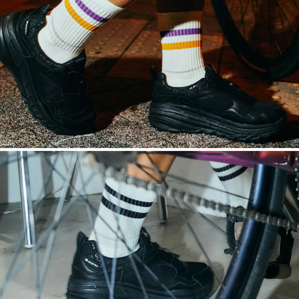 ROTOTO Socks^/ All Rounder 2 Stripe Merino Crew Socks