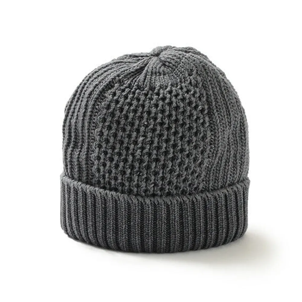 ROTOTO Hats^/ Aran Cable Indigo Wax Cap