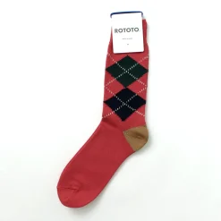 ROTOTO Socks^/ Argyle Crew Socks