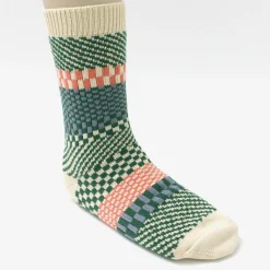 ROTOTO Socks^/ Check & Step Socks R1549