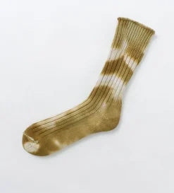 ROTOTO Socks^/ Chunky rib crew socks Tie-dye