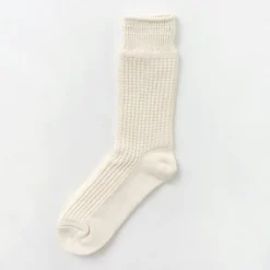 ROTOTO Socks^/ Cotton Waffle Crew Socks