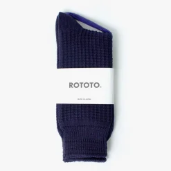 ROTOTO Socks^/ Cotton Waffle Crew Socks