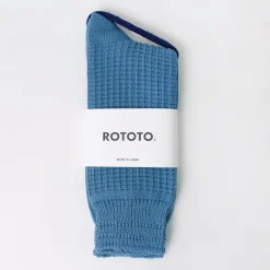 ROTOTO Socks^/ Cotton Waffle Crew Socks