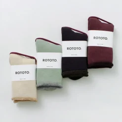 ROTOTO Socks^/ Double Face Cozy Sleeping Socks Extra Fine Merino