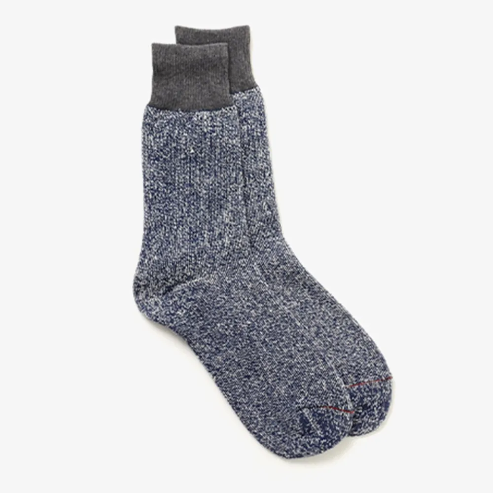 ROTOTO Socks^/ Double Face Crew Socks Silk & Cotton