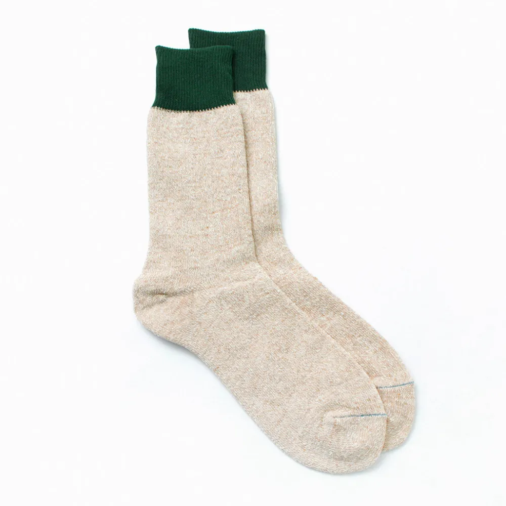 ROTOTO Socks^/ Double Face Crew Socks Silk & Cotton