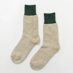 ROTOTO Socks^/ Double Face Crew Socks Silk & Cotton