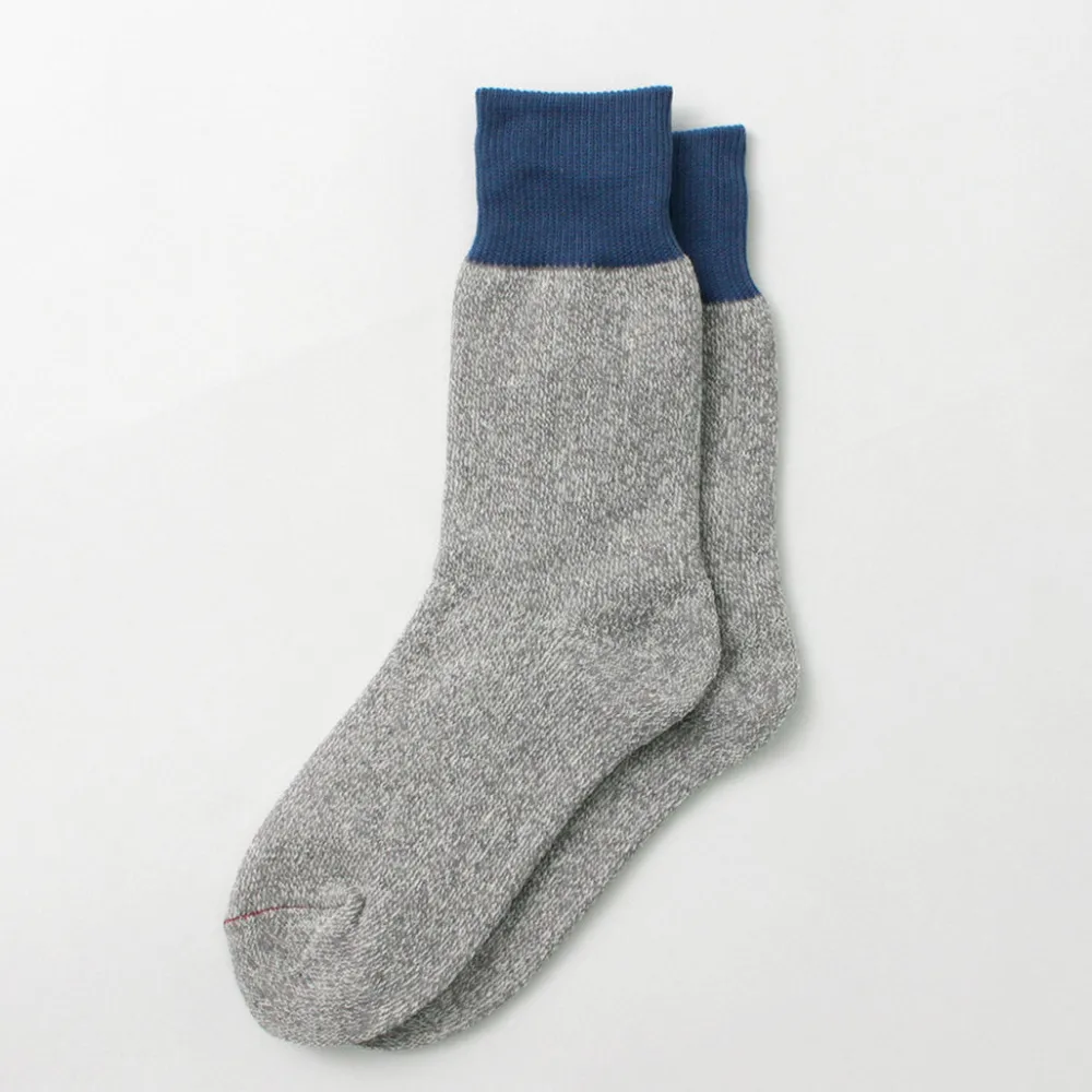 ROTOTO Socks^/ Double Face Crew Socks Silk & Cotton