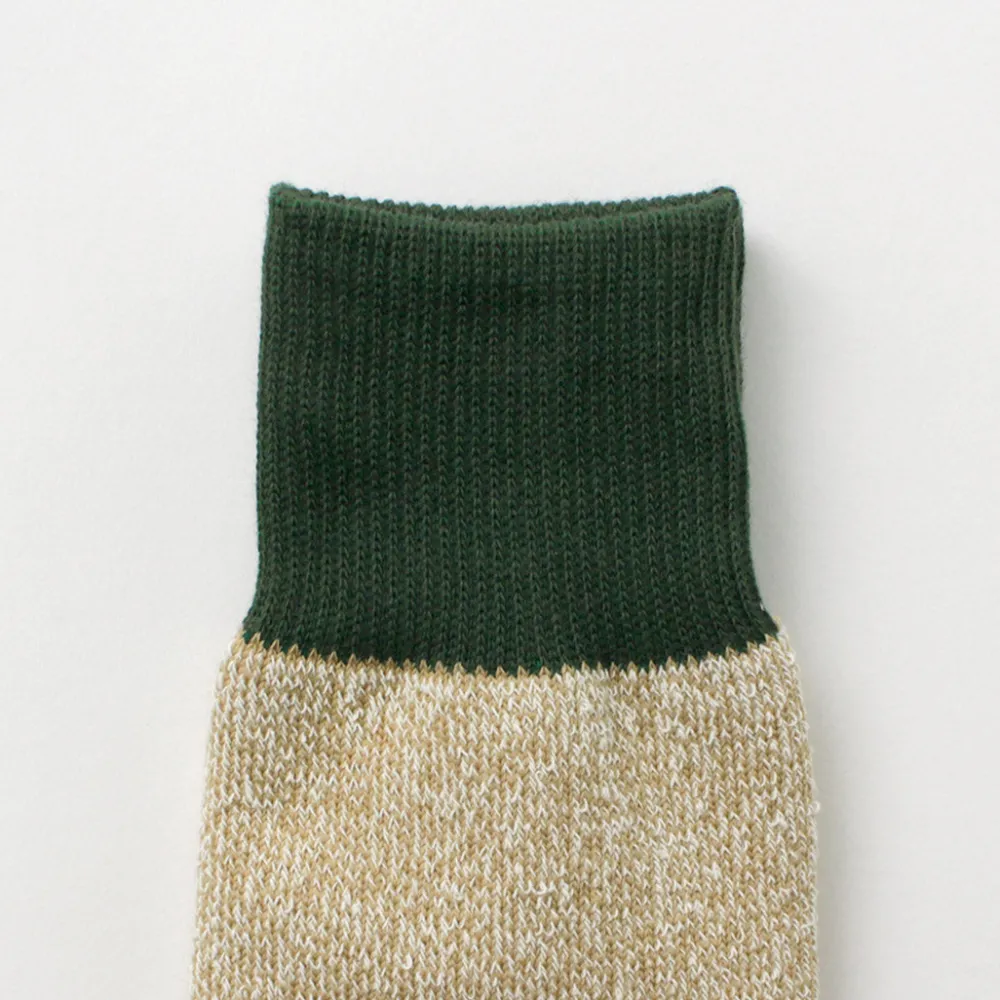 ROTOTO Socks^/ Double Face Crew Socks Silk & Cotton