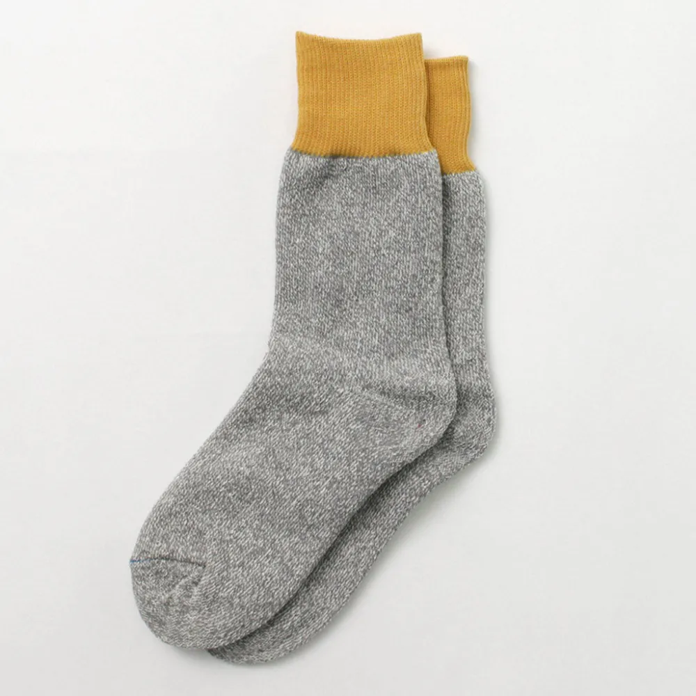 ROTOTO Socks^/ Double Face Crew Socks Silk & Cotton
