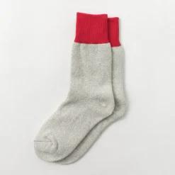 ROTOTO Socks^/ Double Face Crew Socks Silk & Cotton