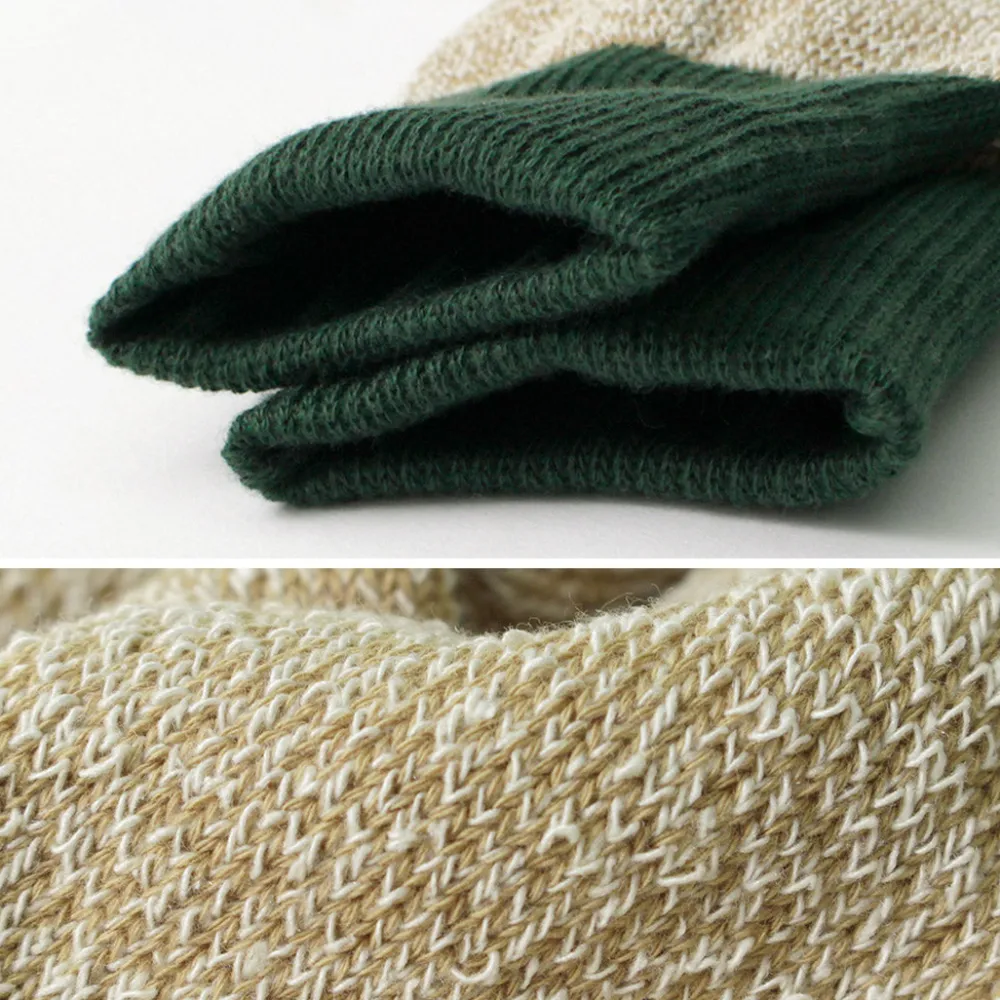 ROTOTO Socks^/ Double Face Crew Socks Silk & Cotton