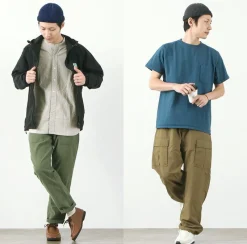 ROTOTO Hats^/ Indigo Cotton Roll Up Beanie