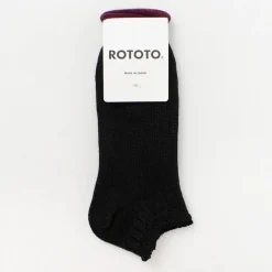 ROTOTO Socks^/ Linen Cotton Rib Socks Short