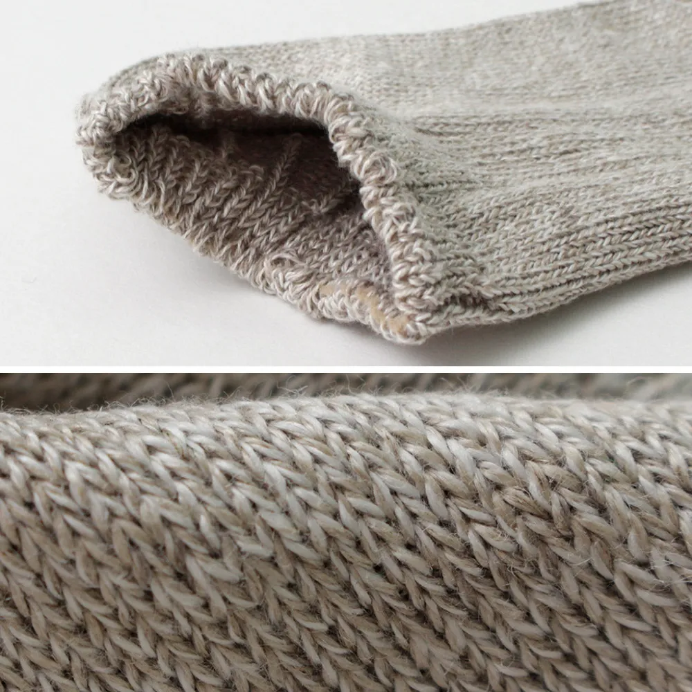 ROTOTO Socks^/ Linen Cotton Rib Socks Short