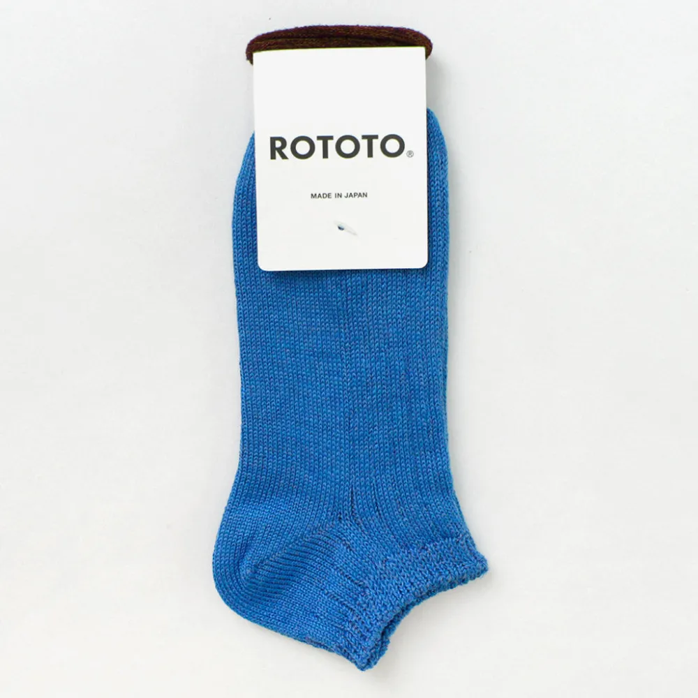 ROTOTO Socks^/ Linen Cotton Rib Socks Short