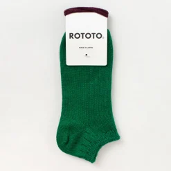 ROTOTO Socks^/ Linen Cotton Rib Socks Short