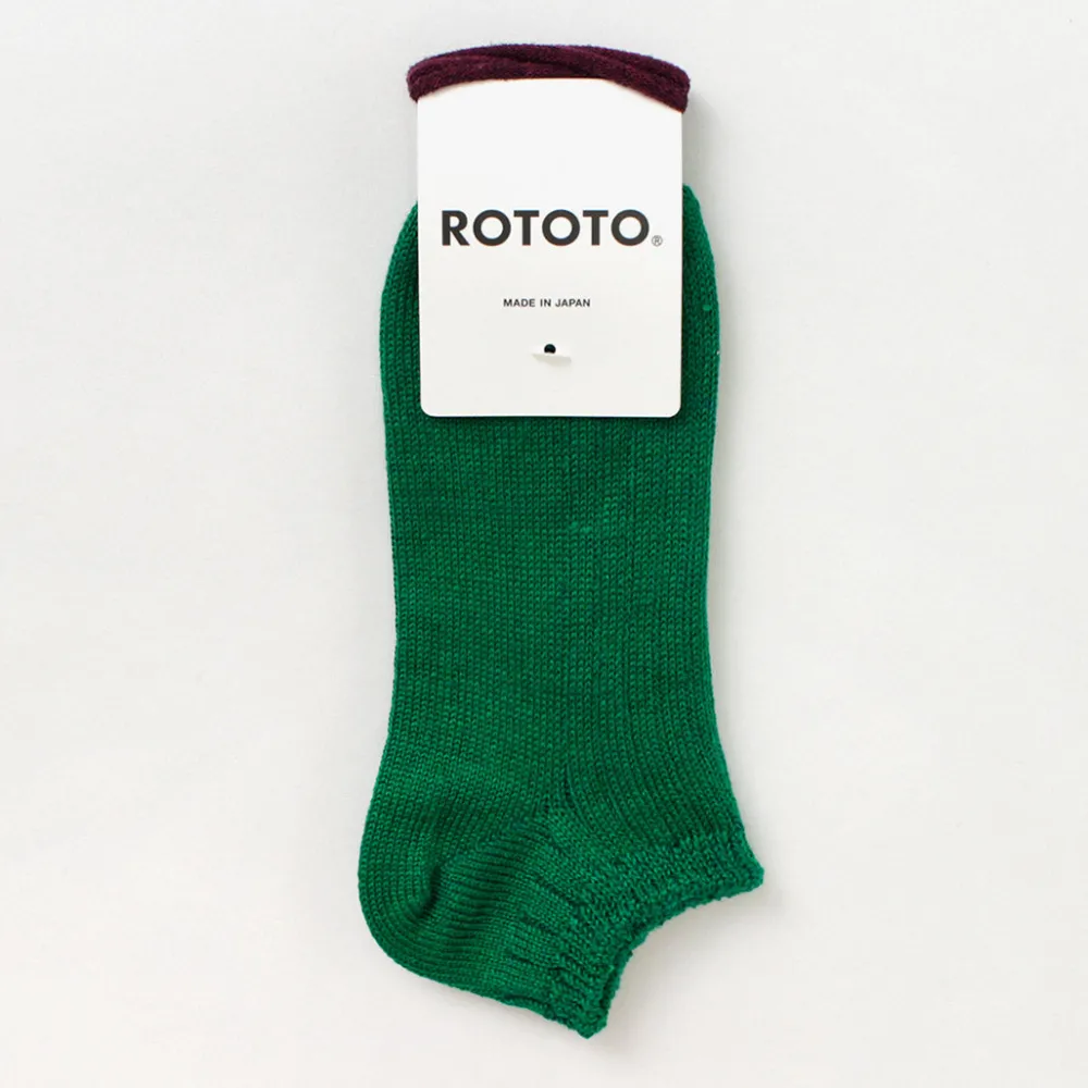 ROTOTO Socks^/ Linen Cotton Rib Socks Short