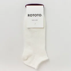 ROTOTO Socks^/ Linen Cotton Rib Socks Short