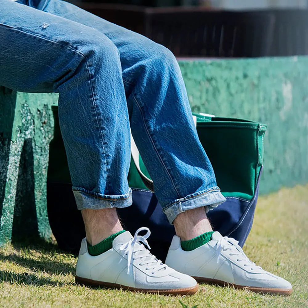 ROTOTO Socks^/ Linen Cotton Rib Socks Short
