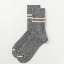 ROTOTO Socks^/ Merino Lambs Wool Striped Socks