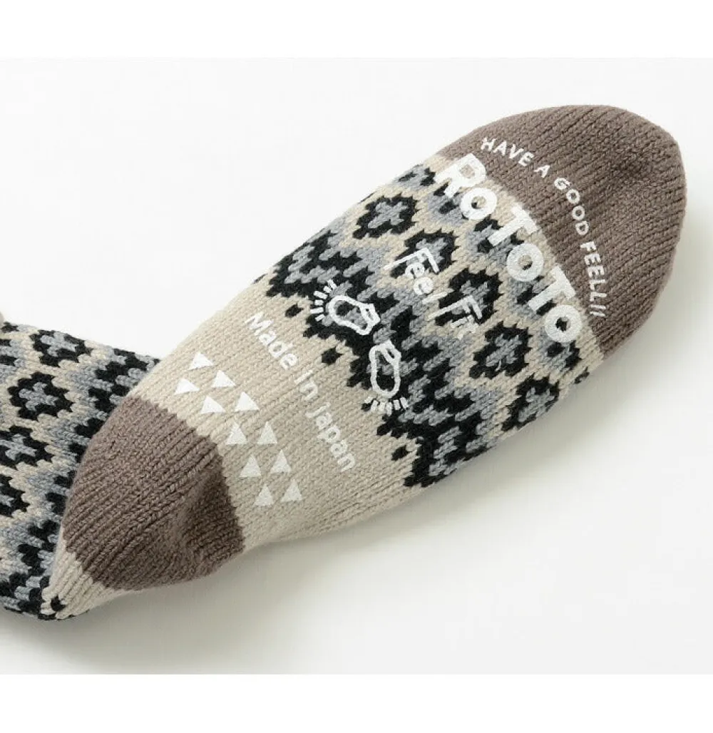 ROTOTO Socks^/ R1260 Comfy Room Socks NORDIC